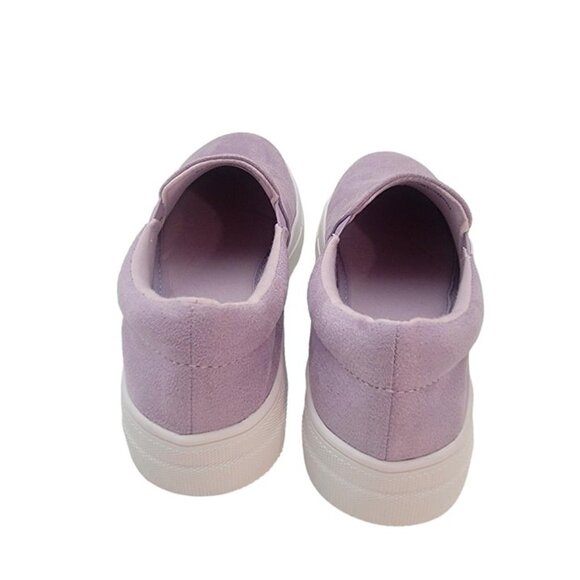 BUY ONE GET ONE FREE Soda Hike Slip-on  Fashion Sneaker  Lavender Faux Suede - Picture 5 of 7
